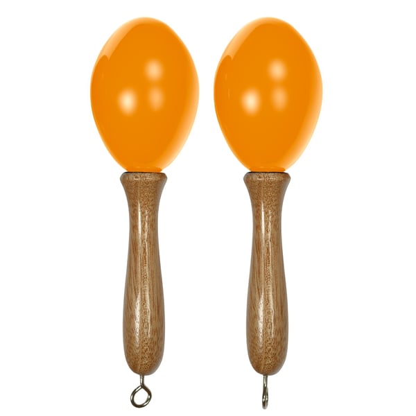 Tanga MARACAS-JAUNE-S Maracas piccole in legno - Gialle