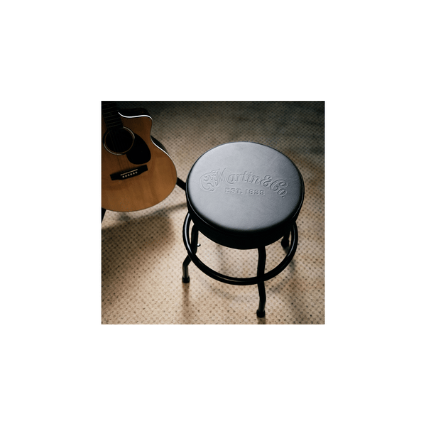 Martin & Co. Tone on Tone Black Barstool