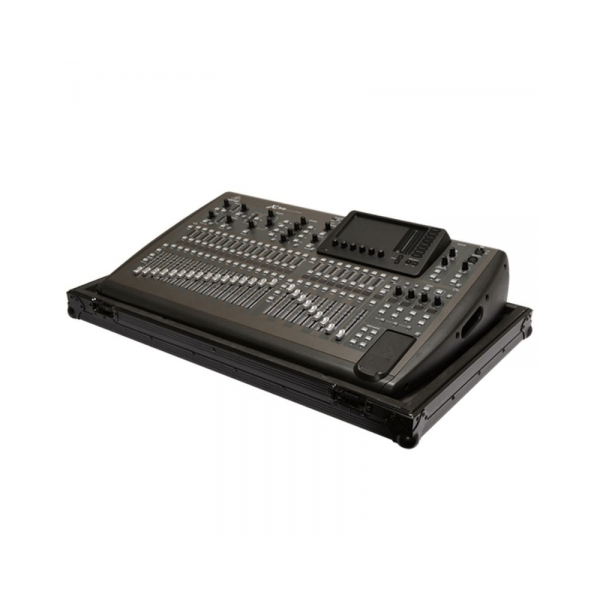 BLACK CASE BCX32 FLIGHT CASE PER MIXER BEHRINGER X32 NERO MANIGLIE RITORNO CHIUSURE FARFALLA INCASSATE