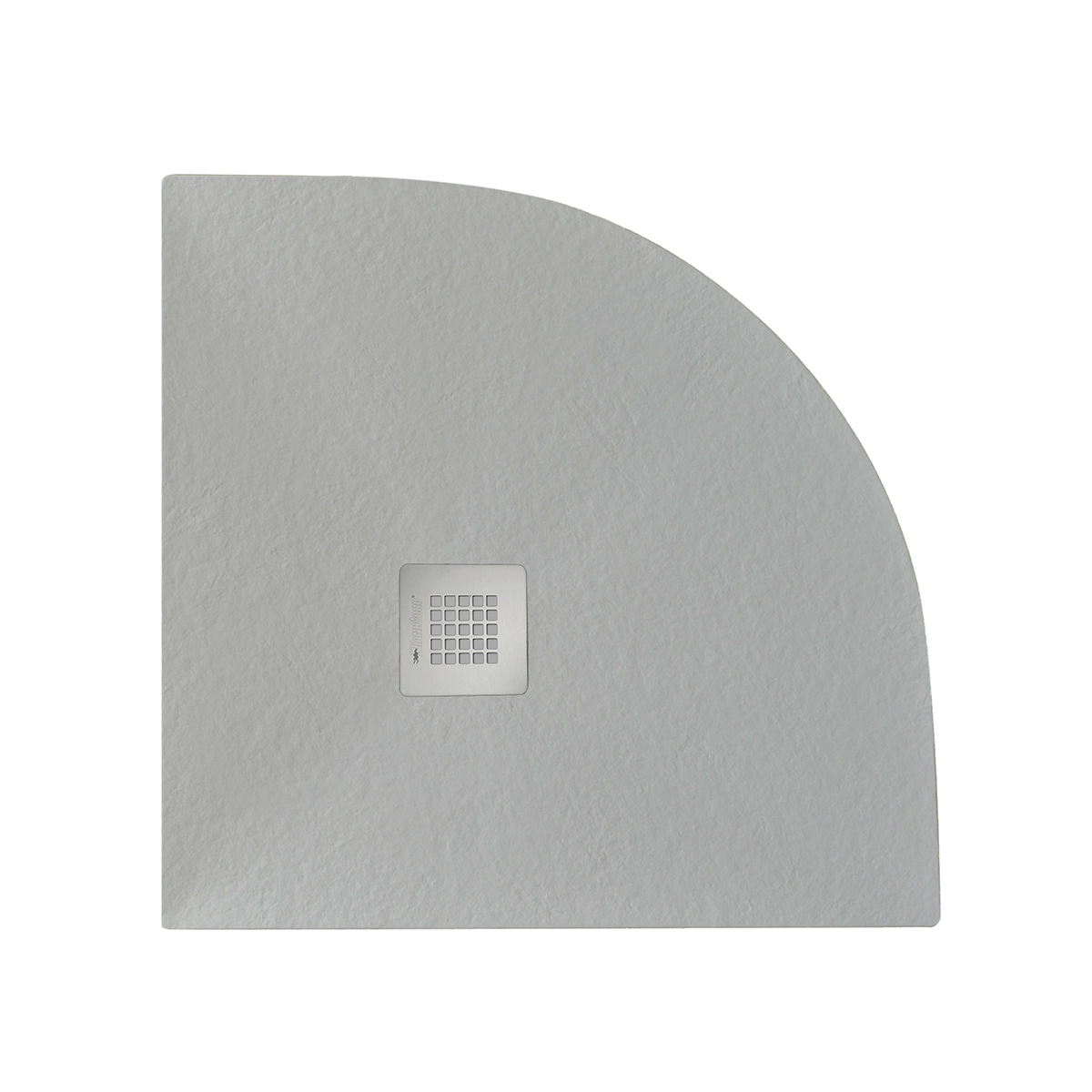Piatto doccia in pietra SOLIDSTONE alto 2,8 cm - Grigio cemento - Foto 7 di 7