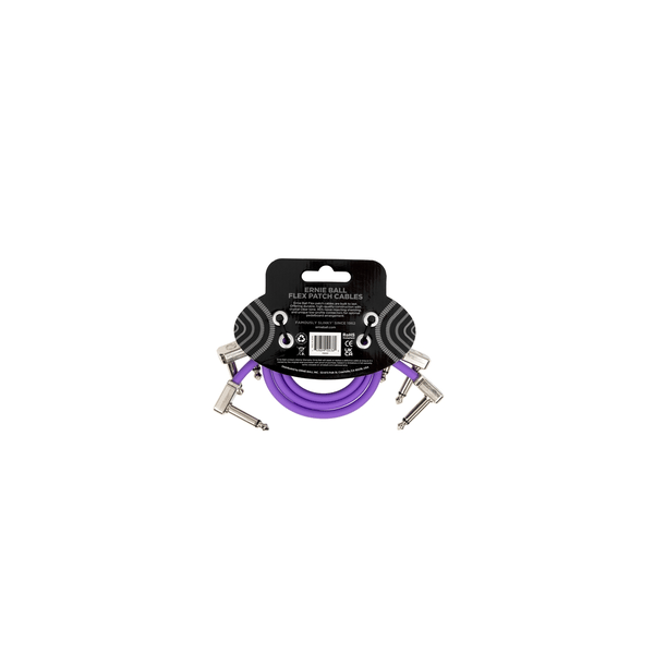 Ernie Ball 6453 Flex Patch Cable Purple 30cm 3pk