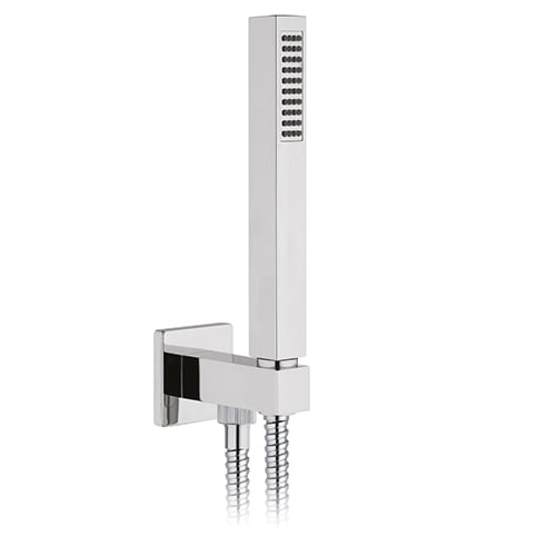 Set doccia quadra presa acqua flex e doccetta