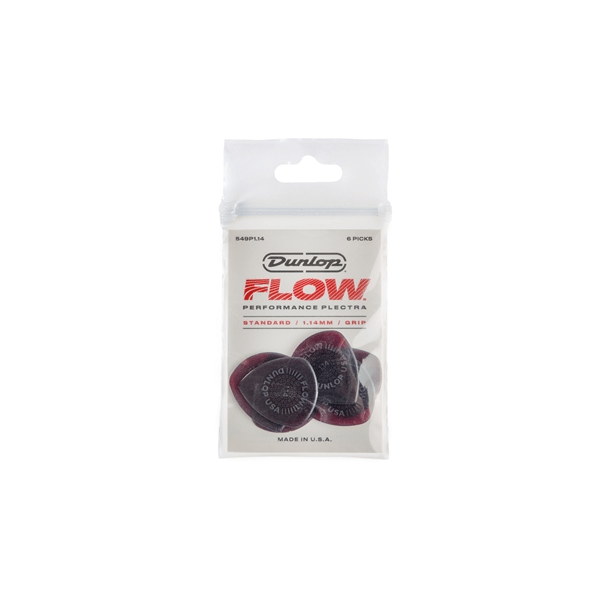 Dunlop 549P1.14 Flow Standard Grip 1.14mm Player Pack/6