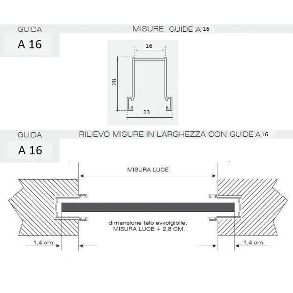 Guide In Alluminio Per Cartelle Sospese Homewell - 100 Cm Bianco Laccato - Foto 1