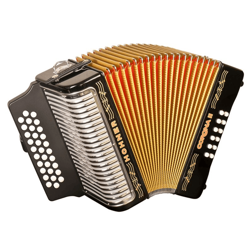 HOHNER CORONA II GCF, BLACK LACQUERED