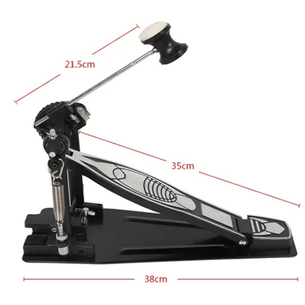 EXTREME P610 PEDALE SINGOLO PER CASSA BATTERIA CON MECCANISMO A CATENA E BASE PIENA IN ACCIAIO
