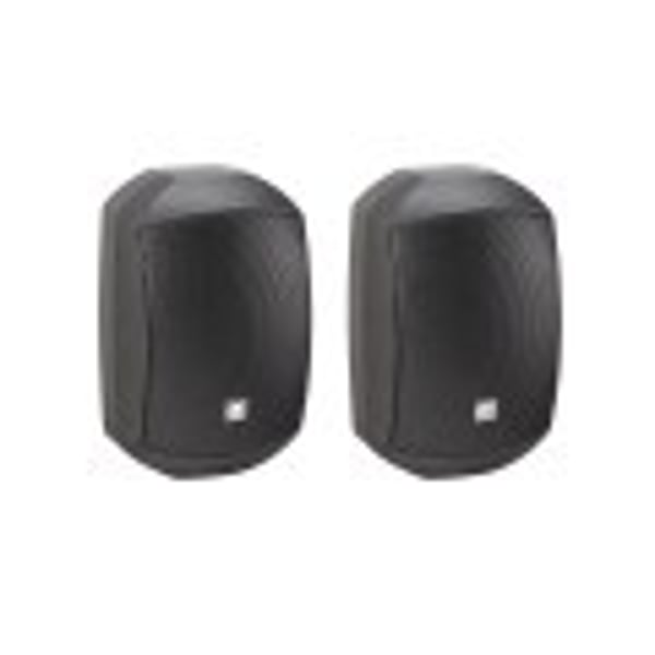 HELVIA Coppia di Diffusori 4" Passivi 2-Vie a Parete da Esterno, Nero