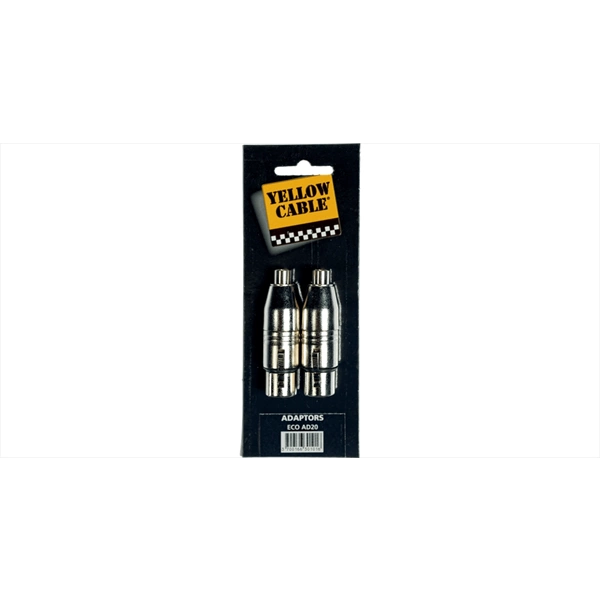 Yellow Cable AD20 Adattatore RCA Femmina/XLR Femmina 2 Pcs