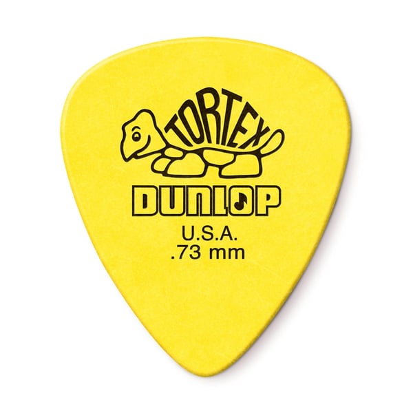 Dunlop 418R Tortex Standard Yellow .73