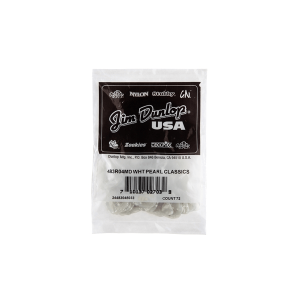 Dunlop 483R#04 White Perloid - Medium
