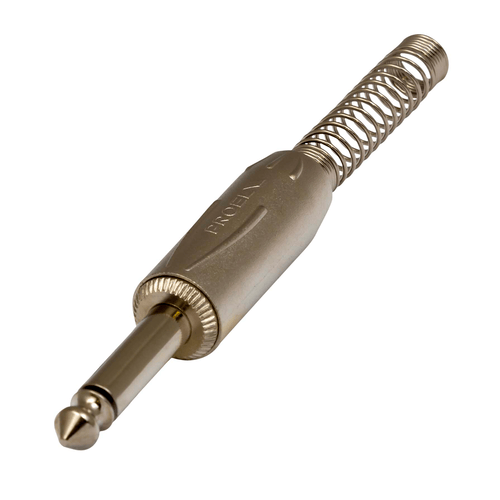 PROEL STAGE Connettore professionale jack mono 6,3 mm - 1/4. Colore: Argento.