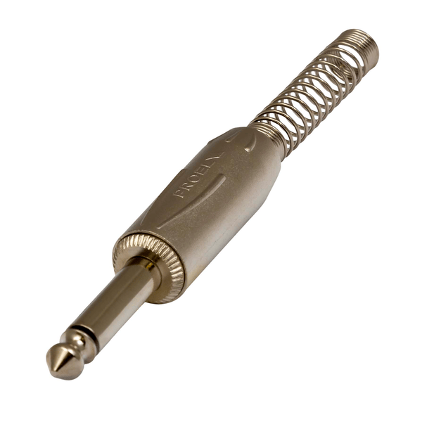 PROEL STAGE Connettore professionale jack mono 6,3 mm - 1/4. Colore: Argento.
