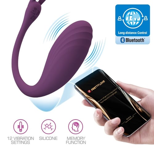 PRETTY LOVE LED PRETTY LOVE - CATALINA VIBRATOR APP TELECOMANDO VIOLA