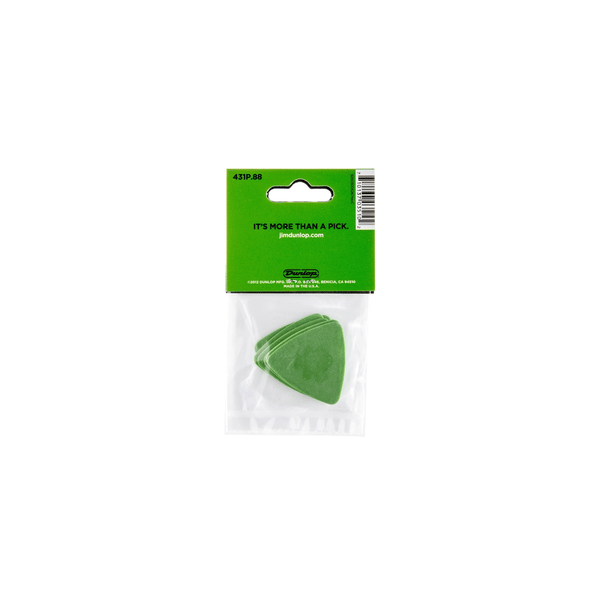 Dunlop 431P Tortex Triangle Green .88
