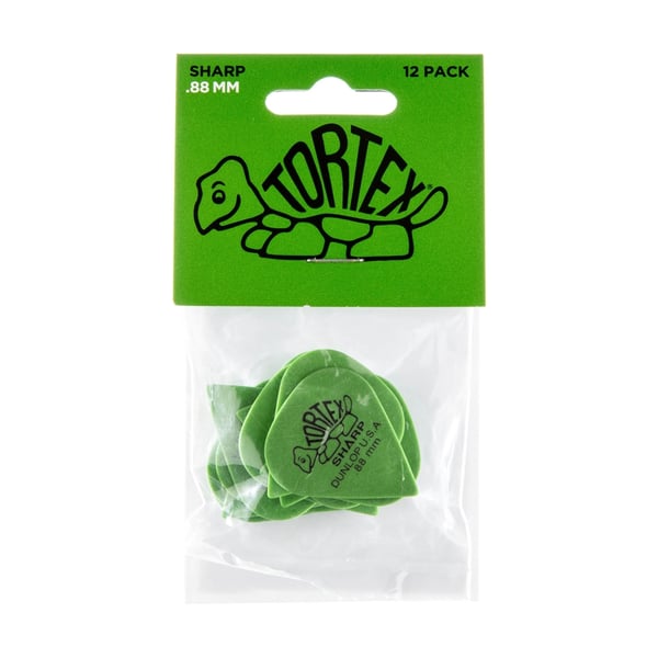 Dunlop 412P.88 Tortex Sharp Green