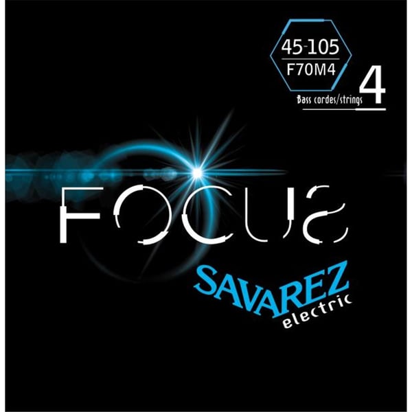 Savarez F70M4 Corde Focus per Basso Elettrico 45-105, Set/4