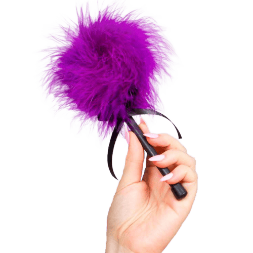 SECRETPLAY 100% FETISH SECRETPLAY - SPOLVERINO MARABOU ROSA VIOLA