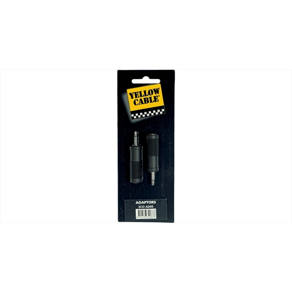 Yellow Cable AD05 Adattatore Mini Jack Mono Maschio/Jack Mono Femmina 2 Pcs