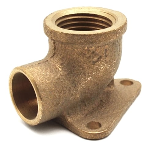 FRABO Gomito bronzo f. con 3 flange  a saldare