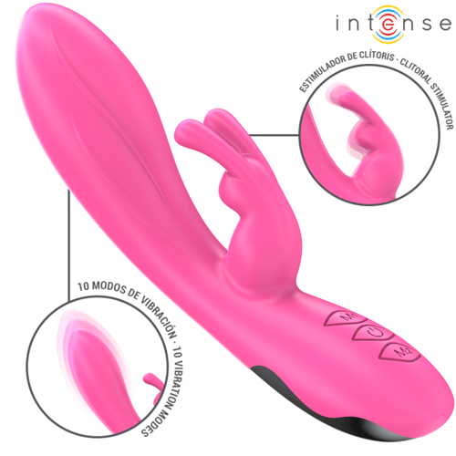 INTENSE FUN INTENSE - RANDALL VIBRATORE RABBIT 10 VIBRAZIONI ROSA