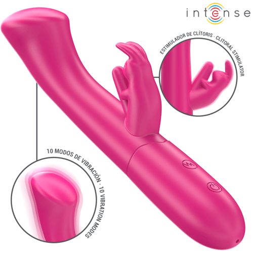 INTENSE FUN INTENSE - JULIETA VIBRATORE CONIGLIO 18,6 CM 10 VIBRAZIONI ROSA