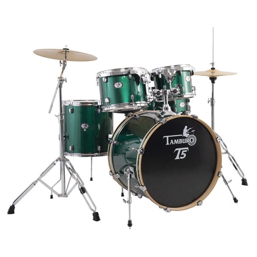 TAMBURO Batteria serie T5 5 pezzi colore Green Sparkle