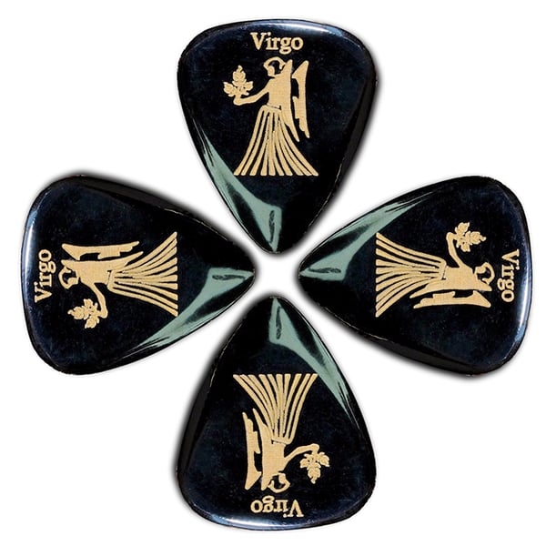 TIMBERTONES 4 Plettri con segno zodiacale "Vergine". Modello ZDT-VI-4