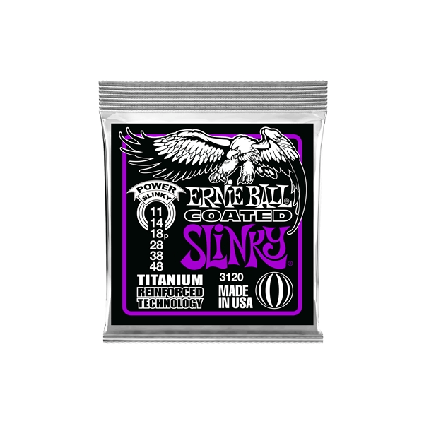 Ernie Ball 3120 RPS Coated Titanium Power Slinky 11-48