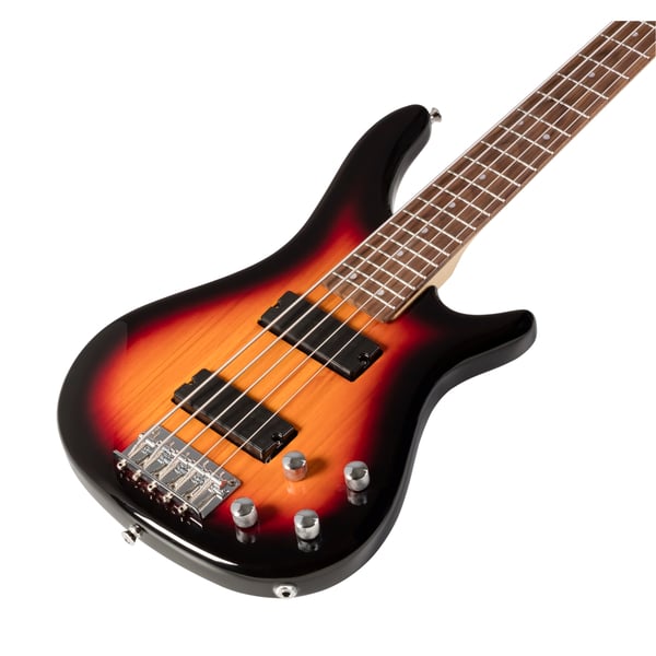 SOUNDSATION Basso elettrico 5 corde con pick up al ponte e al manico. Modello GUNBARREL-5 3TS