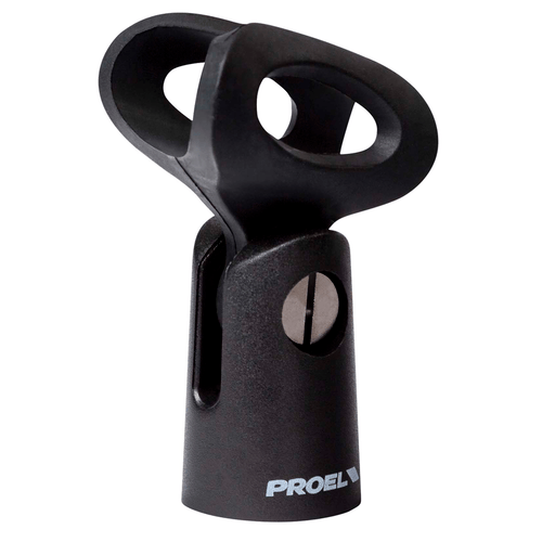 PROEL STAGE Supporto piccolo in ABS per microfono (Ø min - max: 22 - 27 mm).