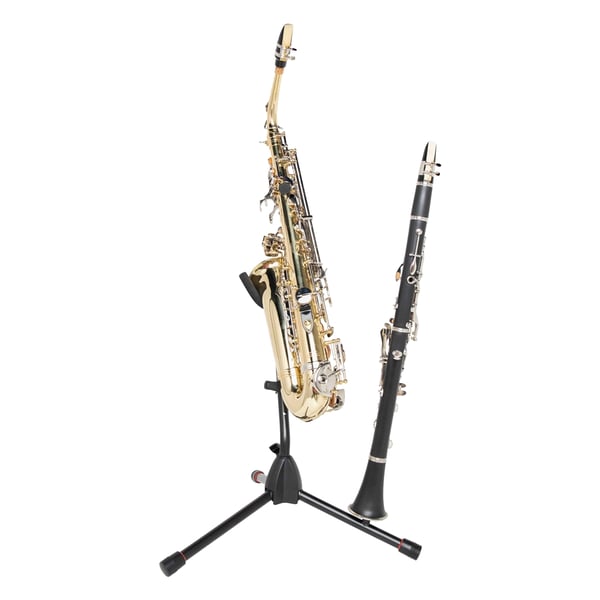 Gator Frameworks GFW-BNO-SAXFLU Supporto a treppiede per sax alto/tenore con attacco per clarinetto o flauto&lt;br&gt;