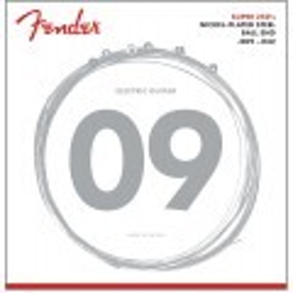 FENDER Muta per chitarra Super 250, acciaio nichelato, Ball End, scalatura 250L .009-.042, (6)