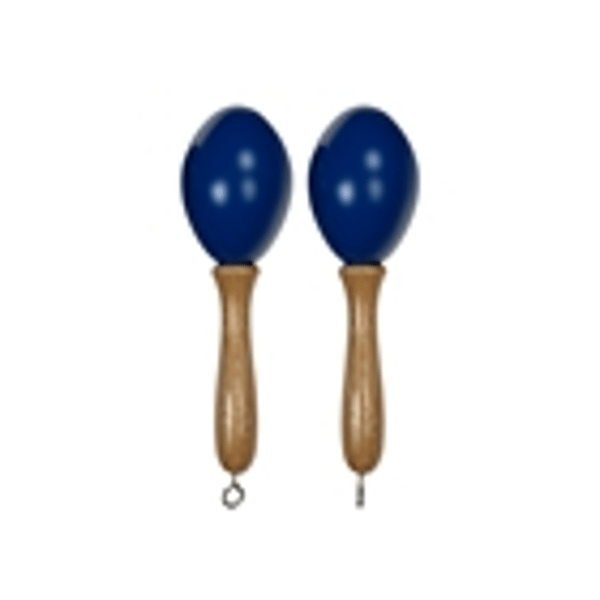 Tanga MARACAS-BLEU-S Maracas piccole in legno - Blu