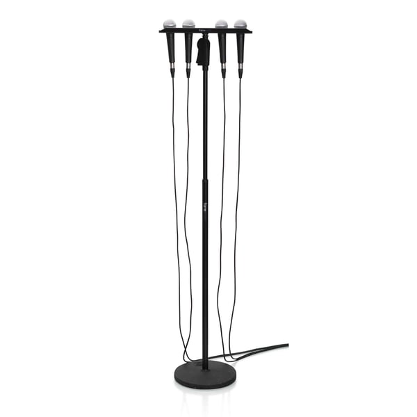 Gator Frameworks GFW-MIC-4TRAY Supporto multi-microfono per 4 microfoni<br>