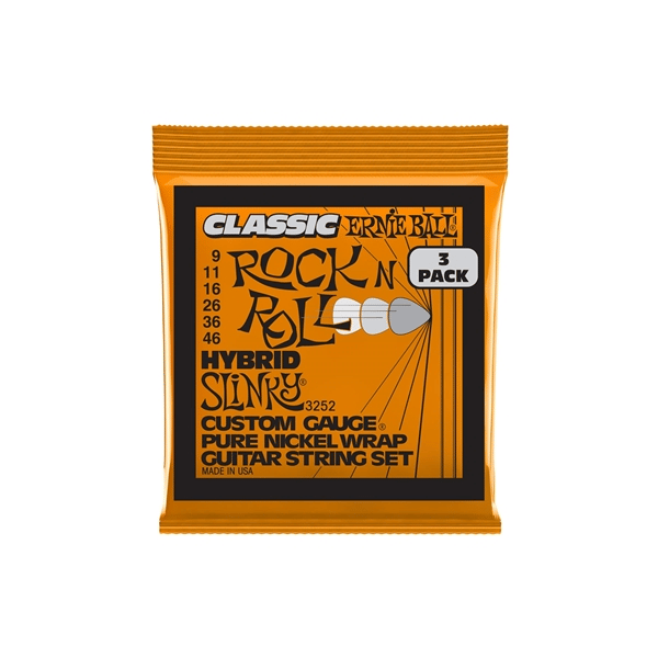 Ernie Ball 3252 Hybrid SlinkyClassic RnR Pk 9 46