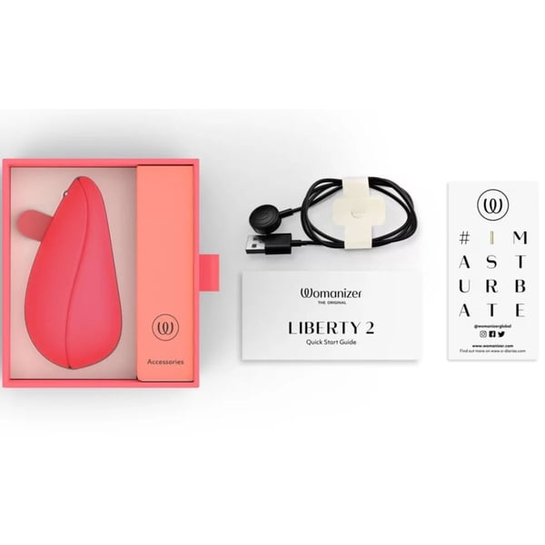WOMANIZER - LIBERTY 2 ESTIMULADOR & SUCCIONADOR CLITORIS ROSA