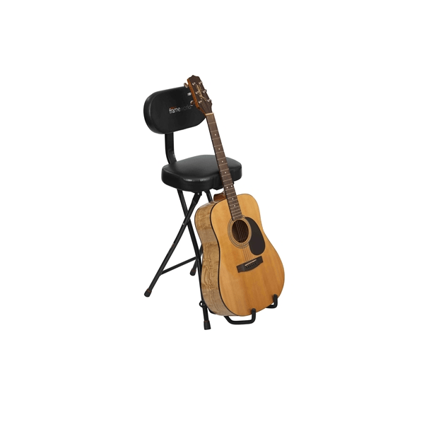 Gator Frameworks GFW-GTR-SEAT Sgabello con stand per chitarra<br>