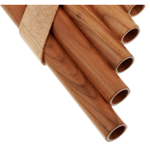 HORA FLAUTO DI PAN SOLIST CONTRALTO IN SOL MADE IN EUROPE + BORSA 15 CANNE SOL1-SOL3 IN ACERO FORMA CURVA ORNAMENTO INTAGLIATO
