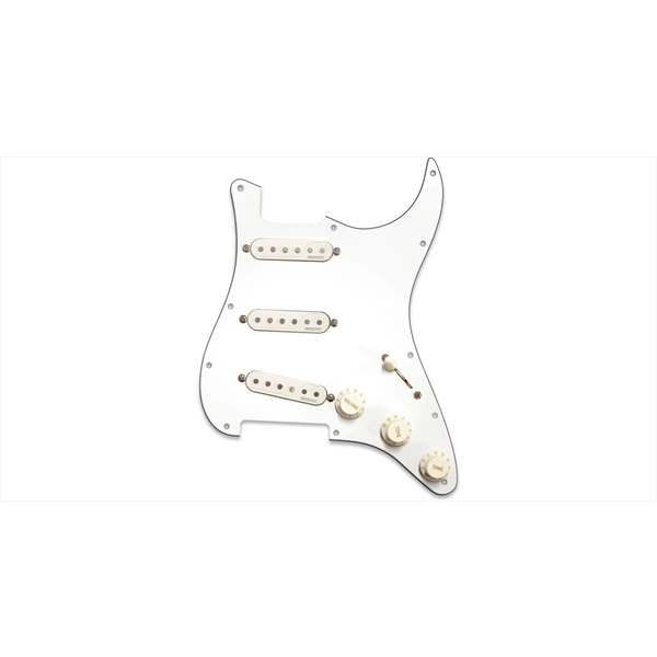 Fishman Fluence Loaded Pickguard Stratocaster 3 Single Width White
