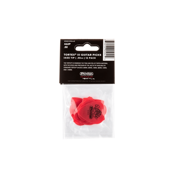 Dunlop 462P Tortex III Red .50