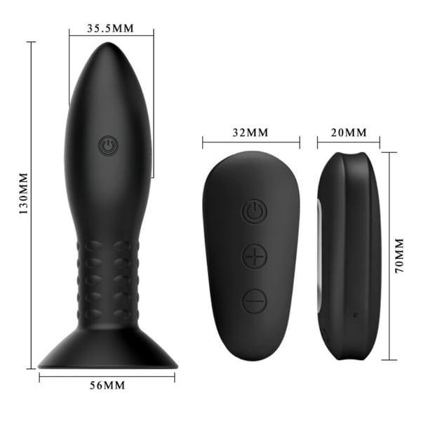 PRETTY LOVE MR PLAY PLUG CON BOLAS ROTADORAS 13 CM