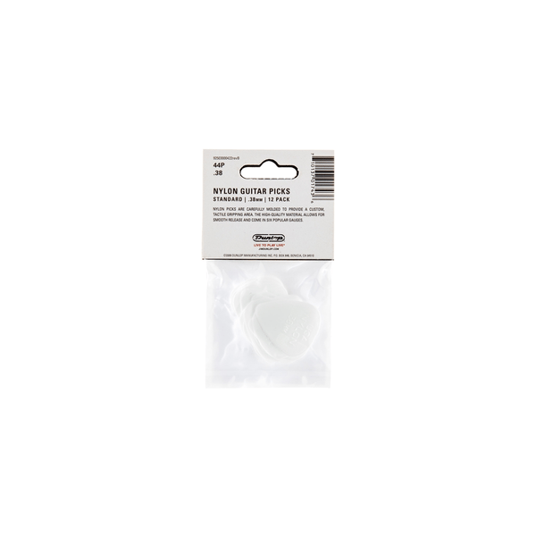 Dunlop 44P.38 Nylon Standard White .38mm