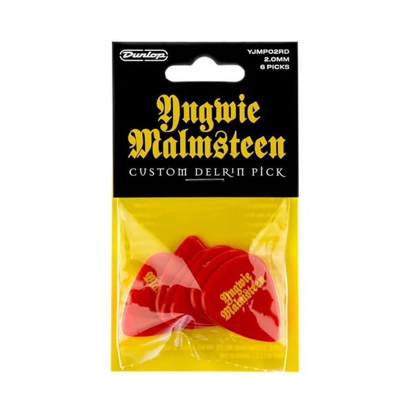 Dunlop YJMP02RD Malmsteen Custom Delrin Pick 2.0 mm 6pc