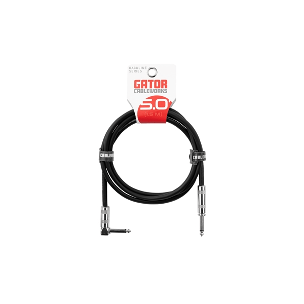 Gator Cableworks GCWB-INS-05RA Cavo strumento jack dritto/angolato 1.5 m Serie Backline