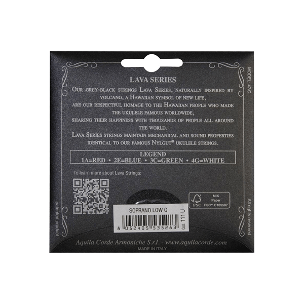 Aquila 111U Lava Series Ukulele Set,GCEA