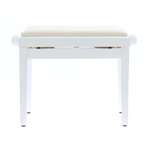 Quik Lok PB/010 WH L Panca Bianco Lucido per Pianoforte