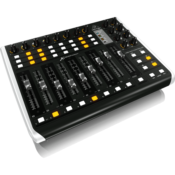 BEHRINGER X-TOUCH COMPACT CONTROLLER MIDI USB 9 FADER MOTORIZZATI SENSIBILI 16 ENCODER 34 TASTI