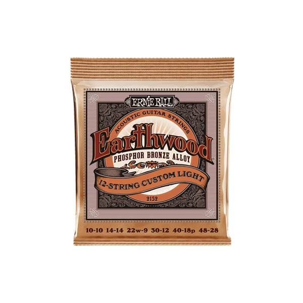 Ernie Ball 2152 Earthwood 12-String Custom Light Phosphore Bronze