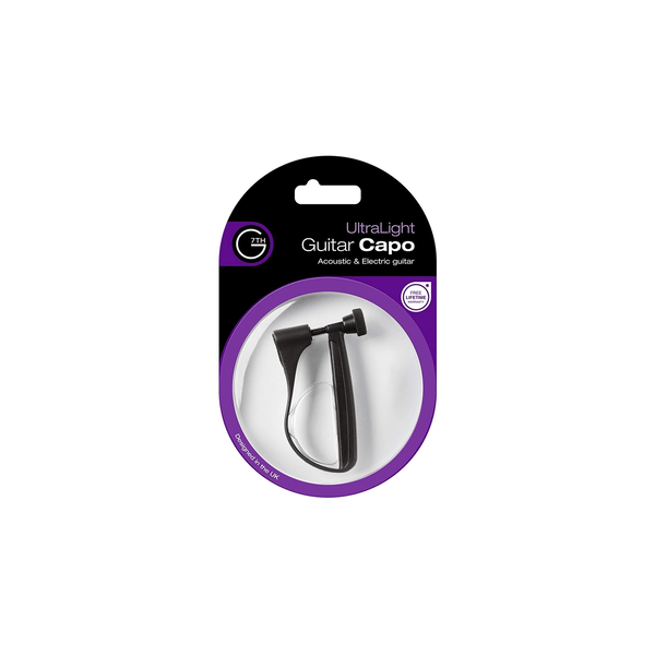 G7TH UltraLight 6 String Black Capo