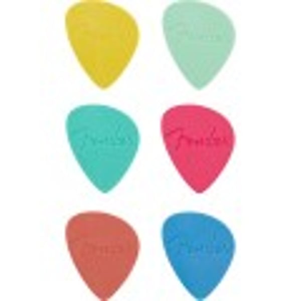 Plettri Fender Offset Picks, Multi-Color (6)